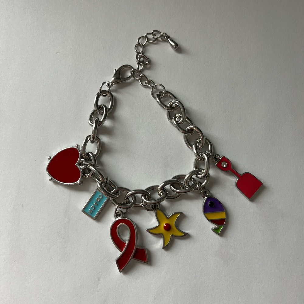 LAST CHANCE! Coach Silver Charm Bracelet